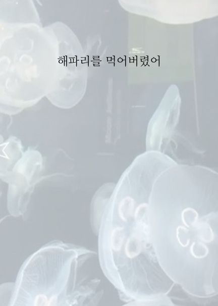 해파리를 먹어버렸어 cover