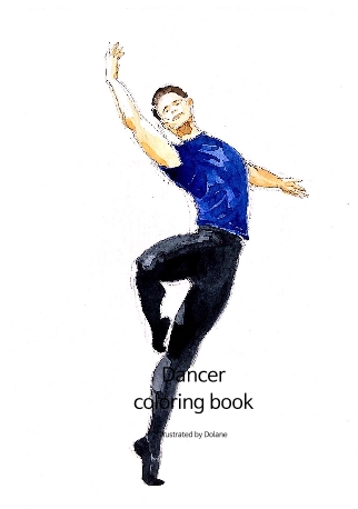 Dancercoloring book cover